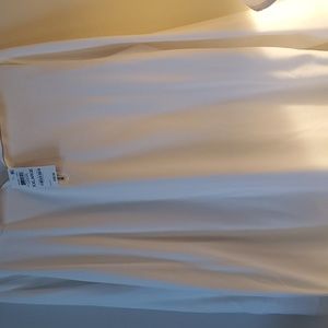 White pullover with zipper